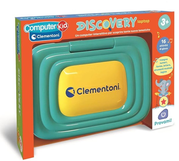CLEMENTONI SAPIENTINO - DISCOVERY LAPTOP , Computer Educativo per Bambini
